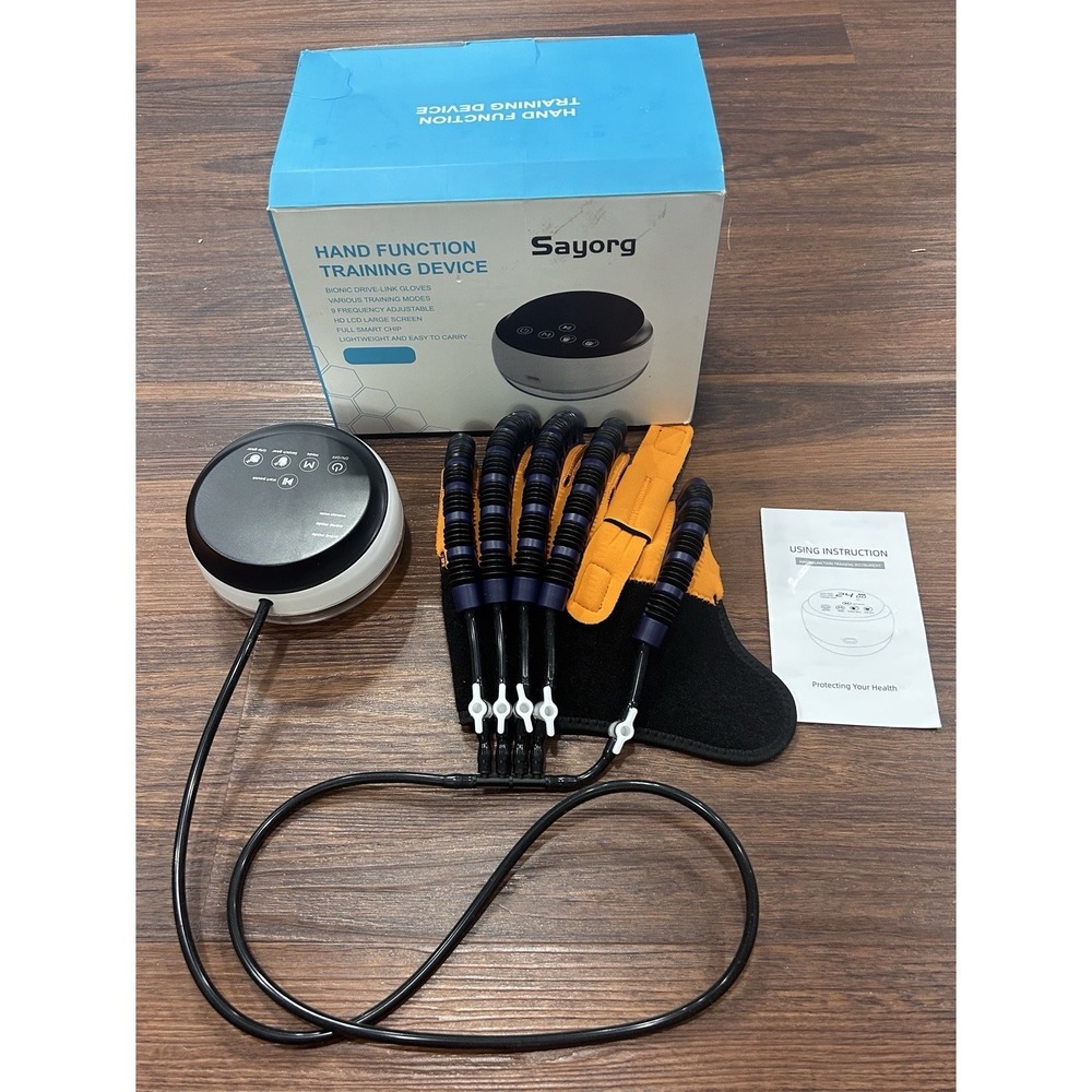 Sayorg Left Hand Function Stroke Rehab Robot Training Device Glove, Size Large - Picture 8 of 16